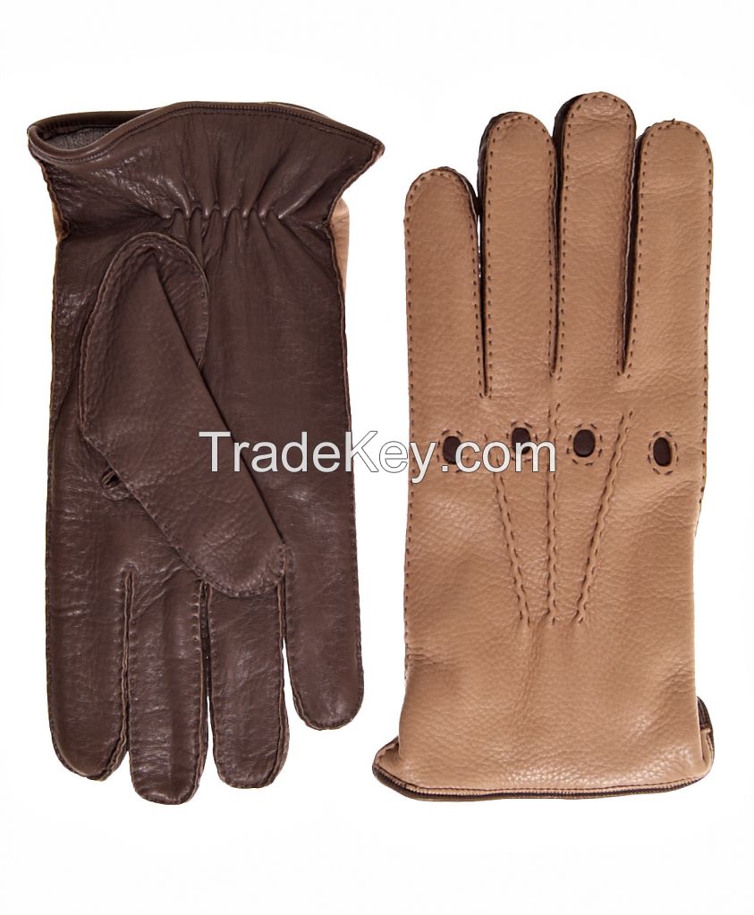 2018 yallow driving leather gloves