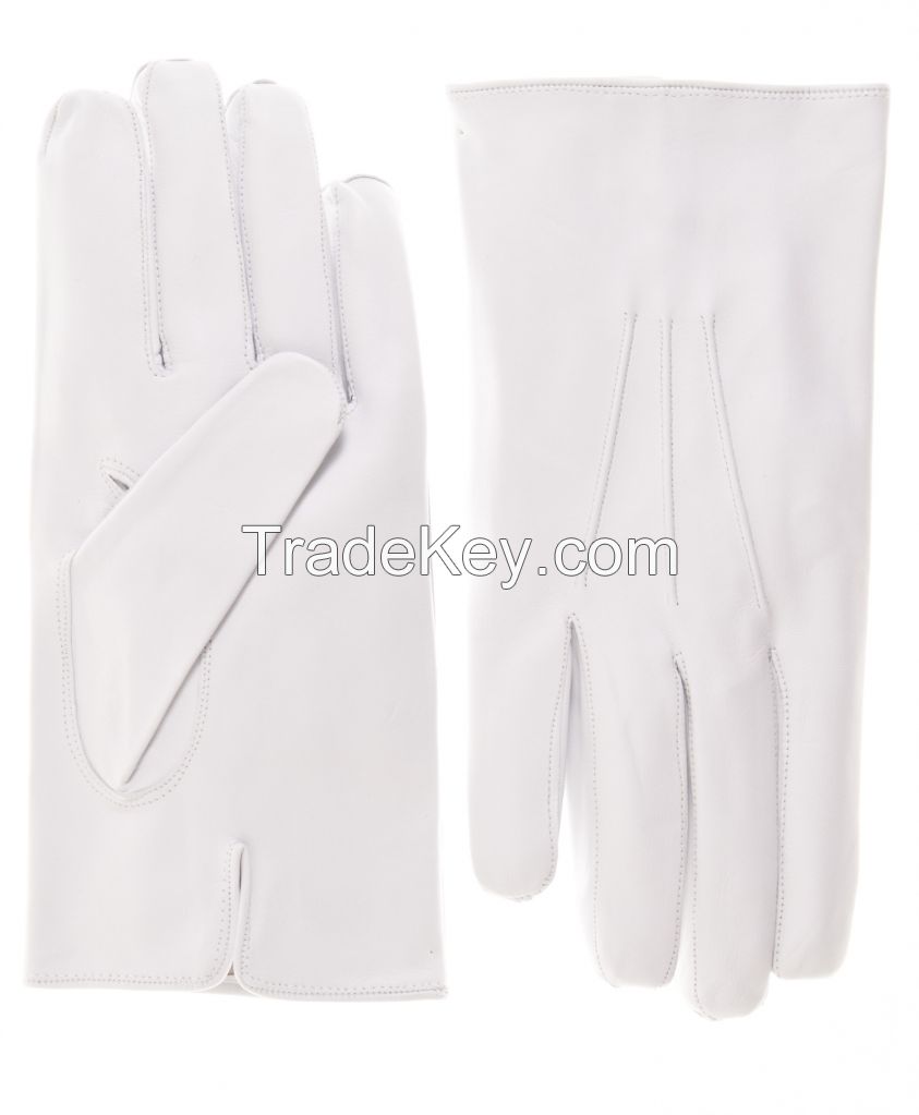 2018 white driving leather gloves