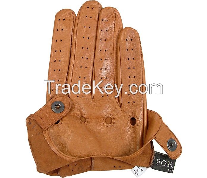 2018 new brwon driving leather gloves
