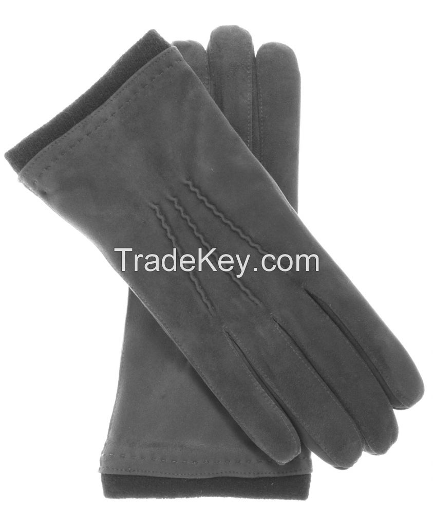 2018 black driving leather gloves