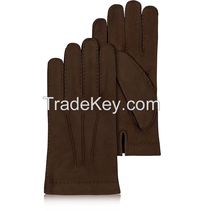 2018 black  driving leather gloves