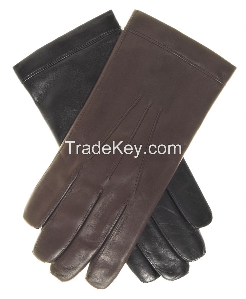 2018 black and white driving leather gloves
