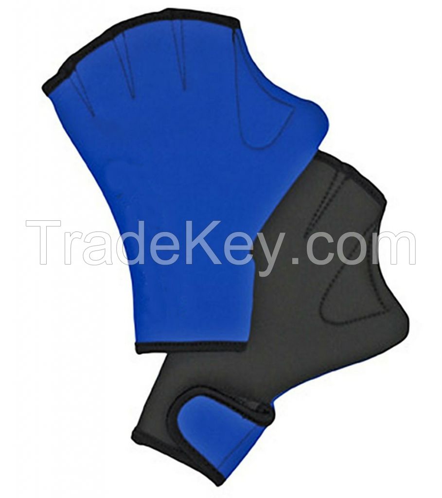 Durable water playing sport diving webbed neoprene swimming gloves