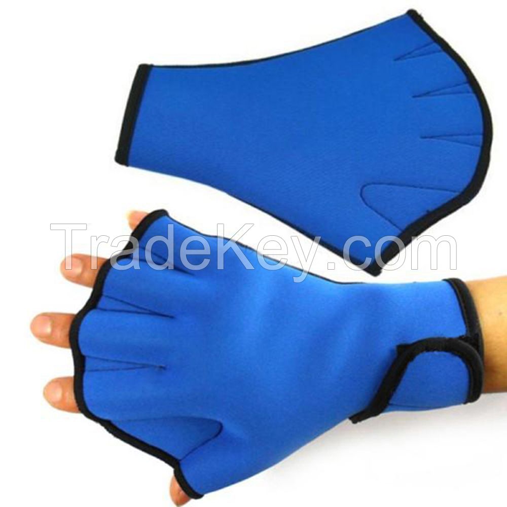 Hot selling training accessories paddling waterproof swimming gloves