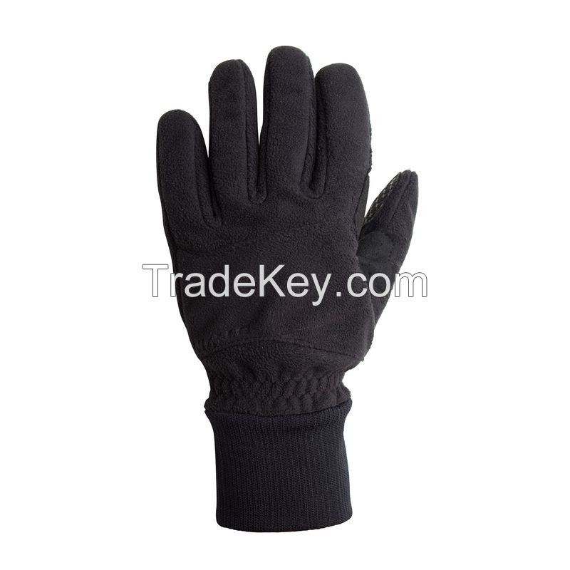 new  black  leather cycling gloves