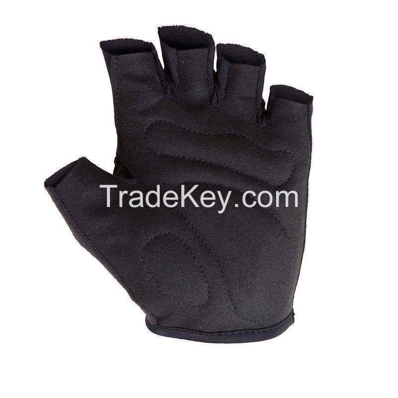 black cycling gloves