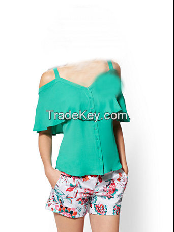 green  top and Blouse