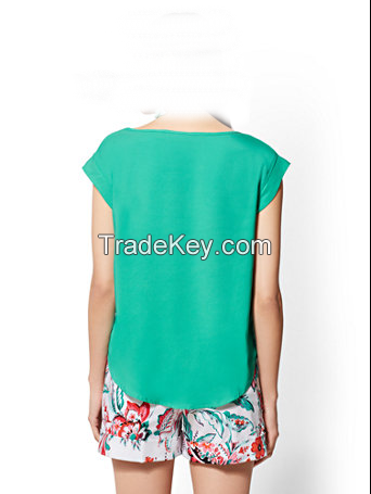 green top and blouse