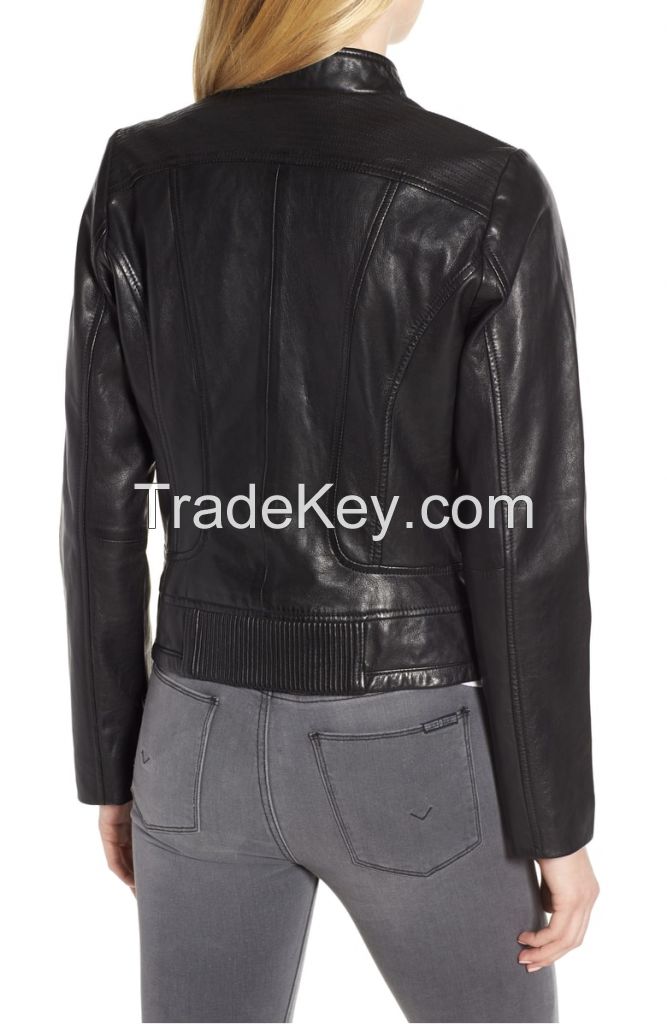 Classically   women  leather jacket