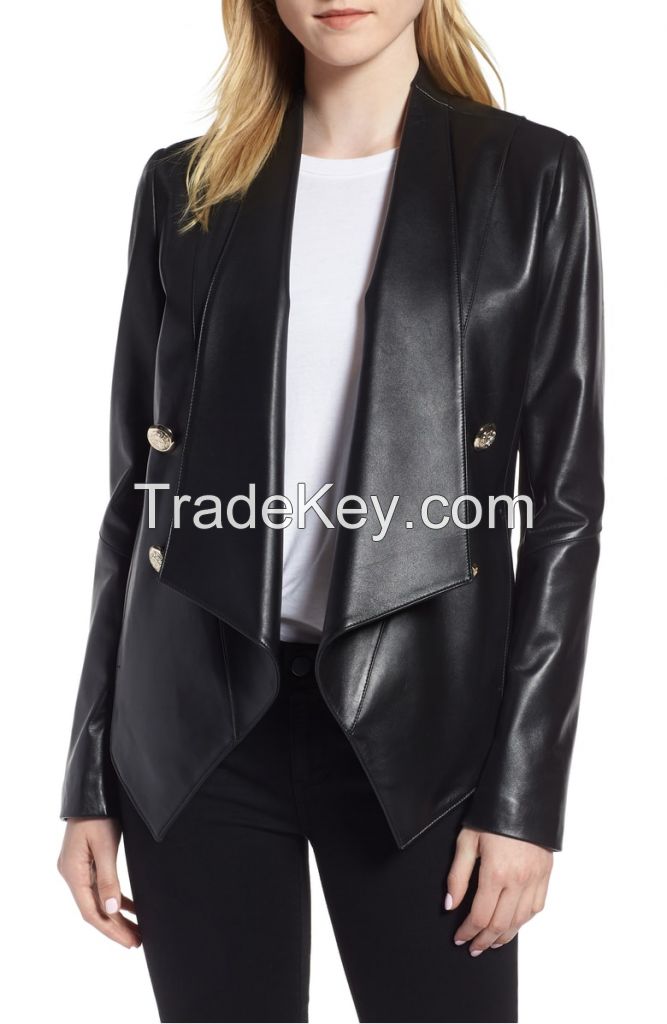 sleek leather jacket 