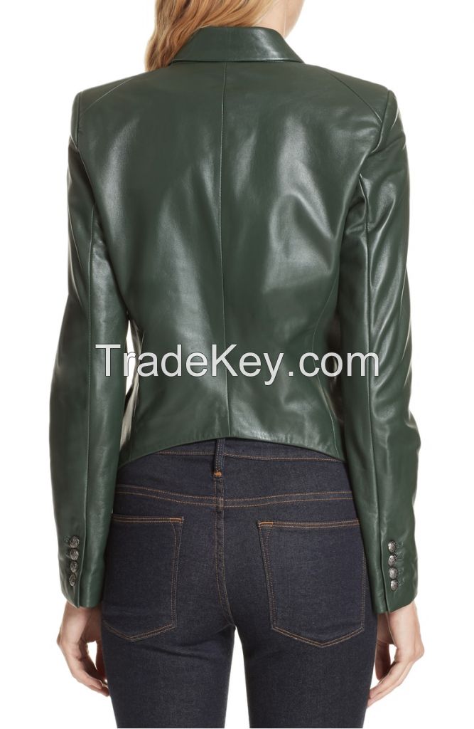 decent   women leather jacket