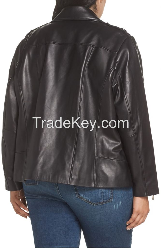 vintage   women  leather jacket