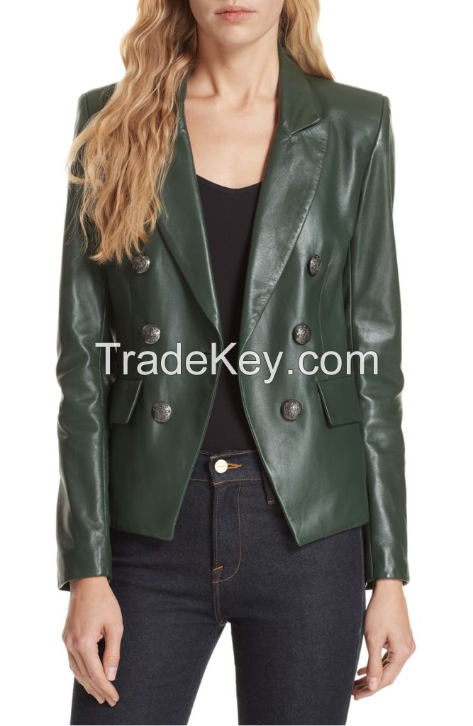 decent   women leather jacket