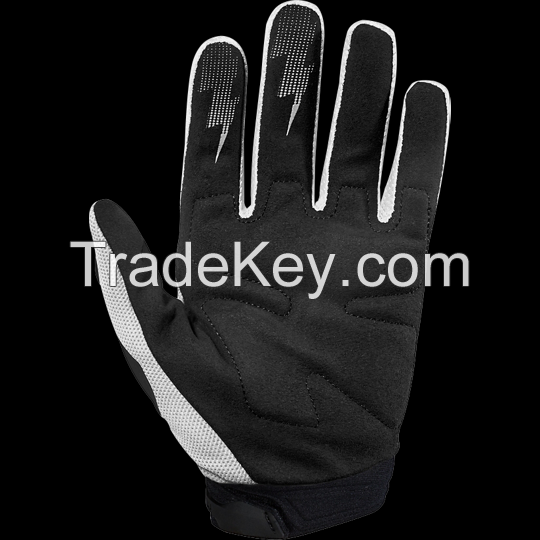 WHITE AND BLACK racing gloves