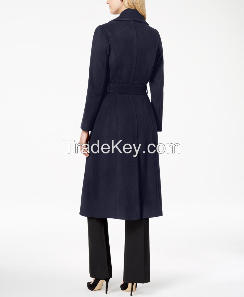 BLUE WOMAN LONG COAT