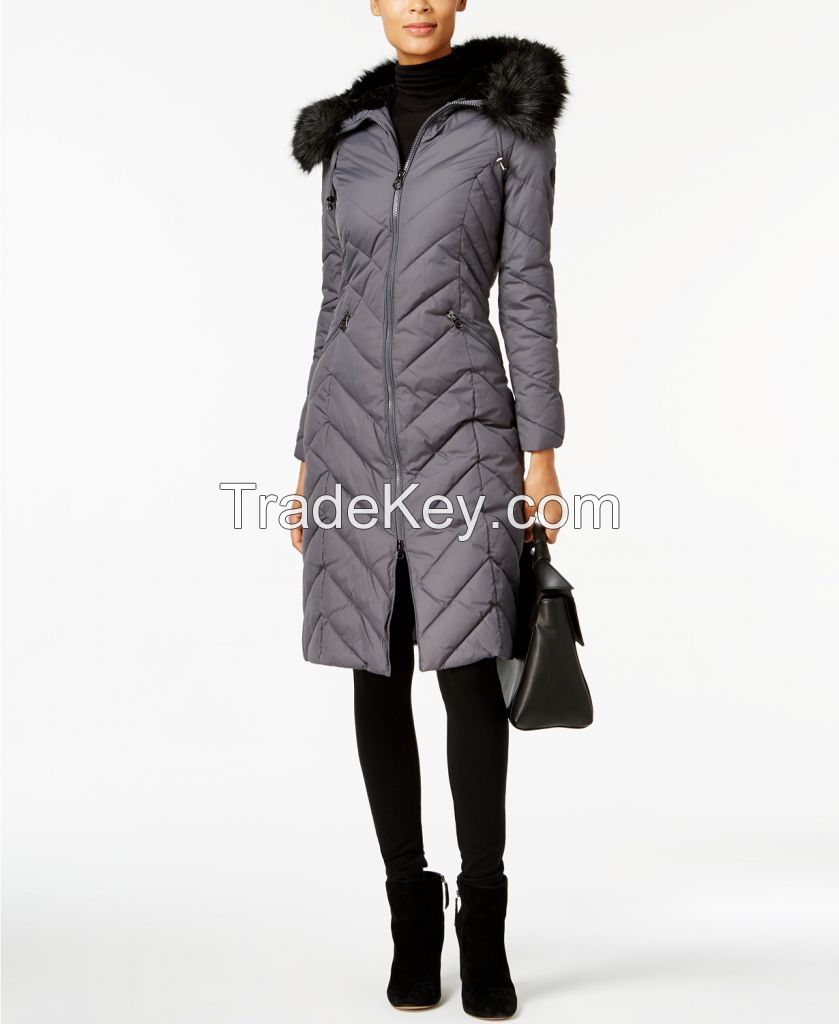 GRAY woman   long coat