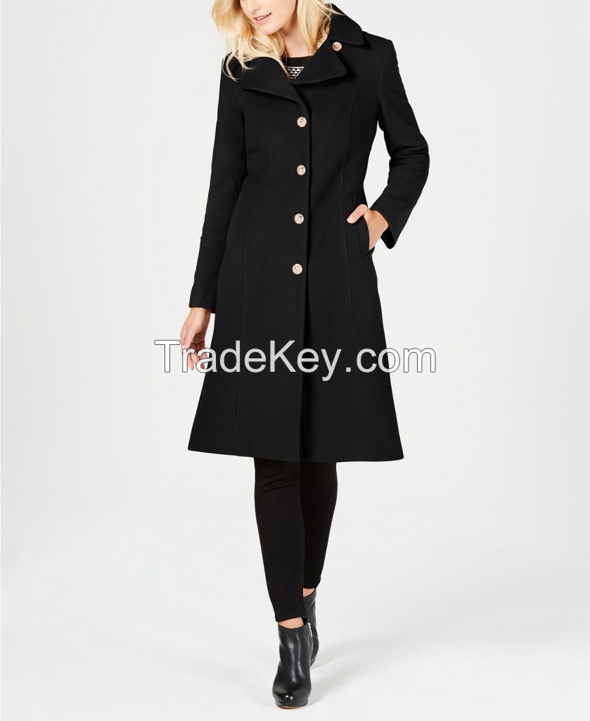 BLACK  woman   long coat