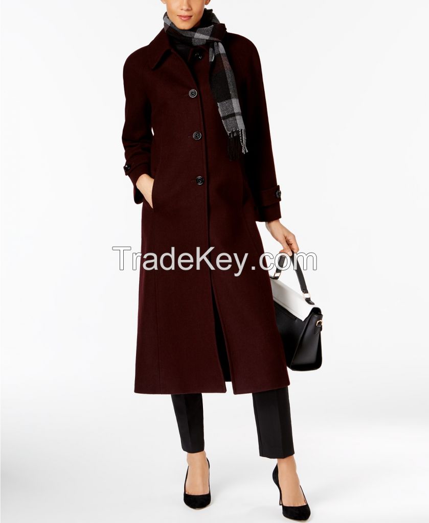 RED  WOMAN LONG COAT