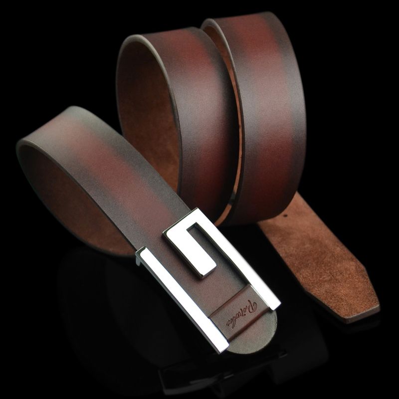 New arrival men's cowhide genuine leather belt for jeans 