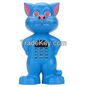 Digital Talking Tom Cat Speaker with Recording/USB/TF/FM Radio/Remote Control