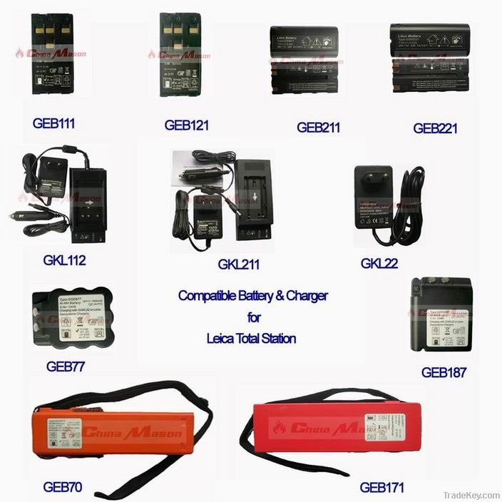 Compatible Leica Battery GEB111 GEB121 GEB211 GEB221