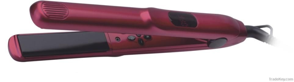 Lcd display professional hair straightener, hair flat iron with LCD