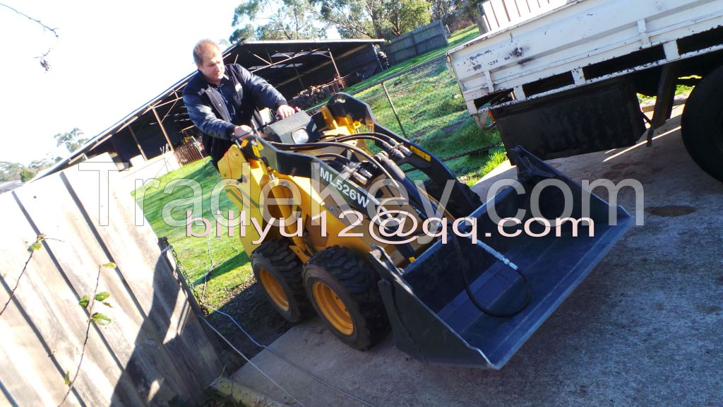 MATTSON ML526W WHEEL LOADER mini skid steer loader with 4 in 1 bucket or standard bucket