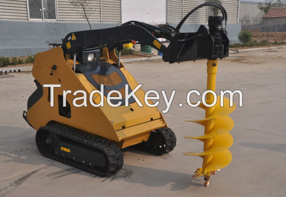 Chinese MATTSON ML526 mini tracked skid steer loader with mini trencher