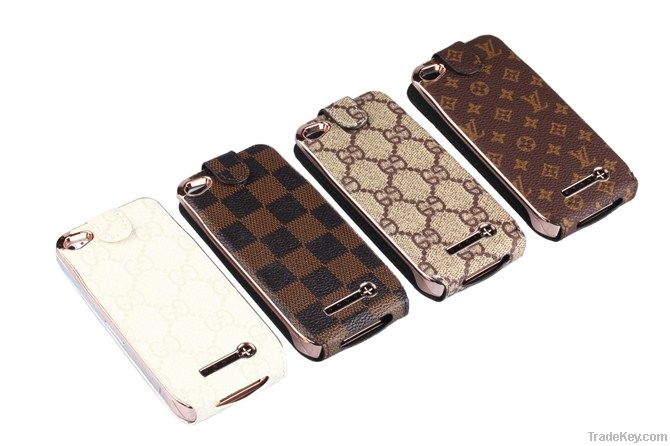 For Iphone 4g/4gs battery leather case A