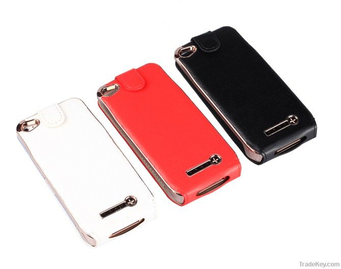 For Iphone 4g/4gs battery leather case A