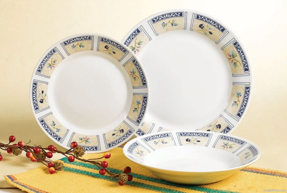 porcelain 18pcs round dinner set