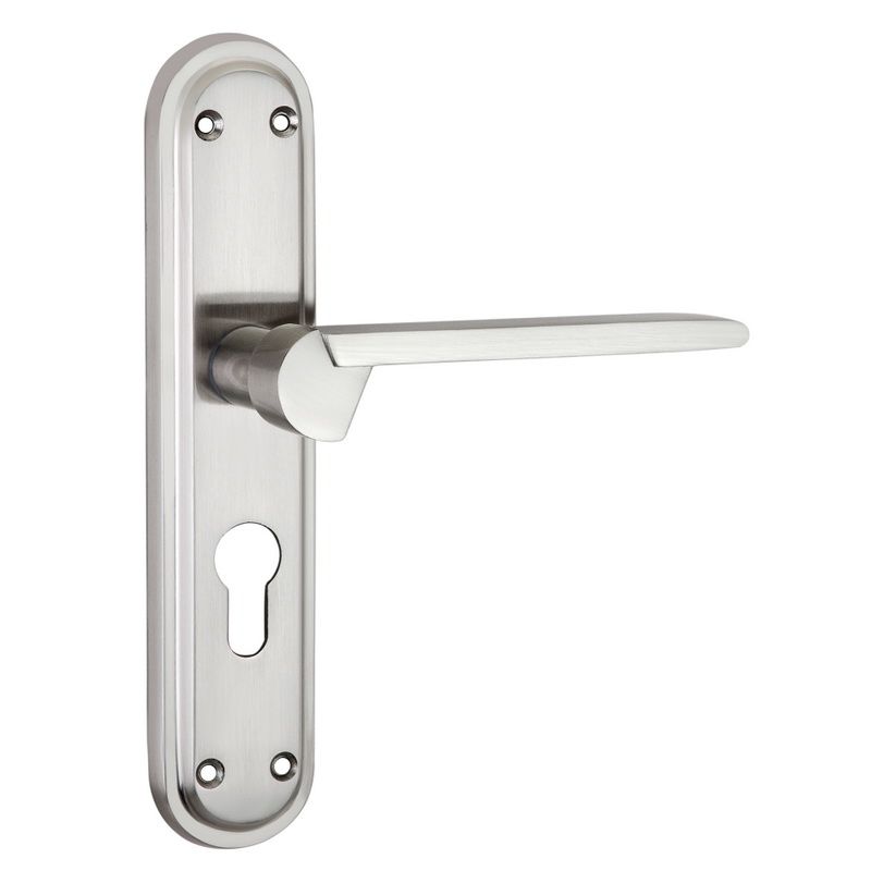 SP-7/17 Zinc Mortice Handle for Door/200mm Zinc Material Steel Satelon / Brush Nickle (BN)Finish Mortice Handle / link brand