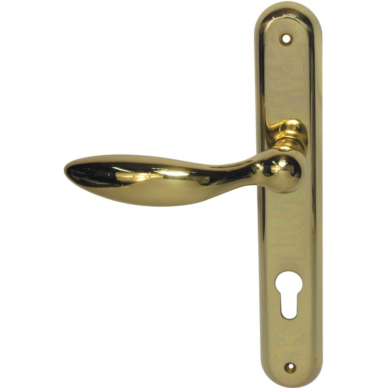 CAL ITALY TYPE CHERRY WOOD, SILVER CHROME, CHROME PLATED FINISH LEVER HANDLE / BRASS DOOR HANDLE / BRASS LEVER HANDLE