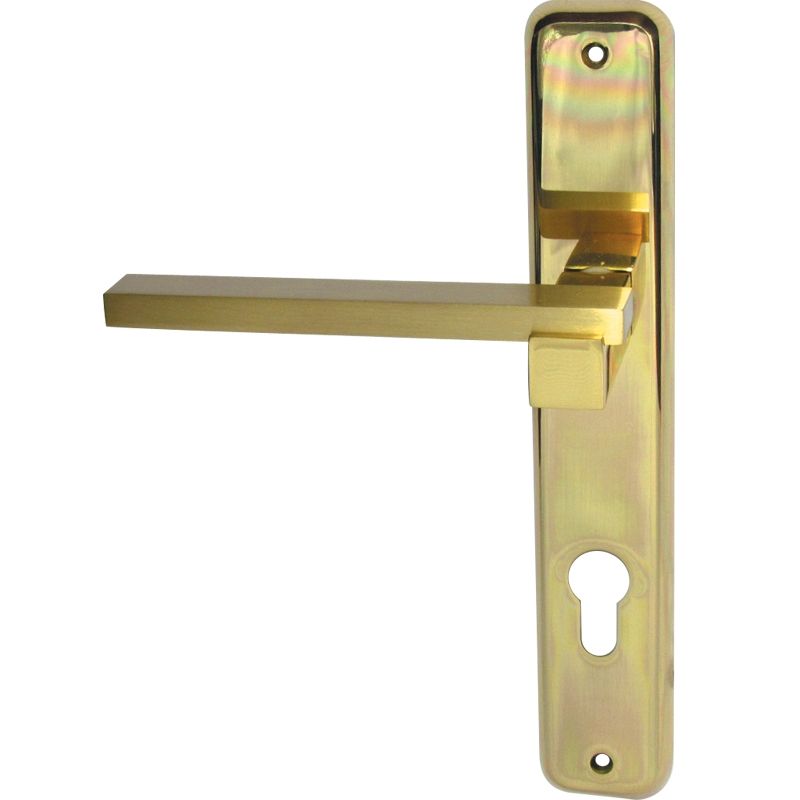 CAL ITALY TYPE CHERRY WOOD, SILVER CHROME, CHROME PLATED FINISH LEVER HANDLE / BRASS DOOR HANDLE / BRASS LEVER HANDLE