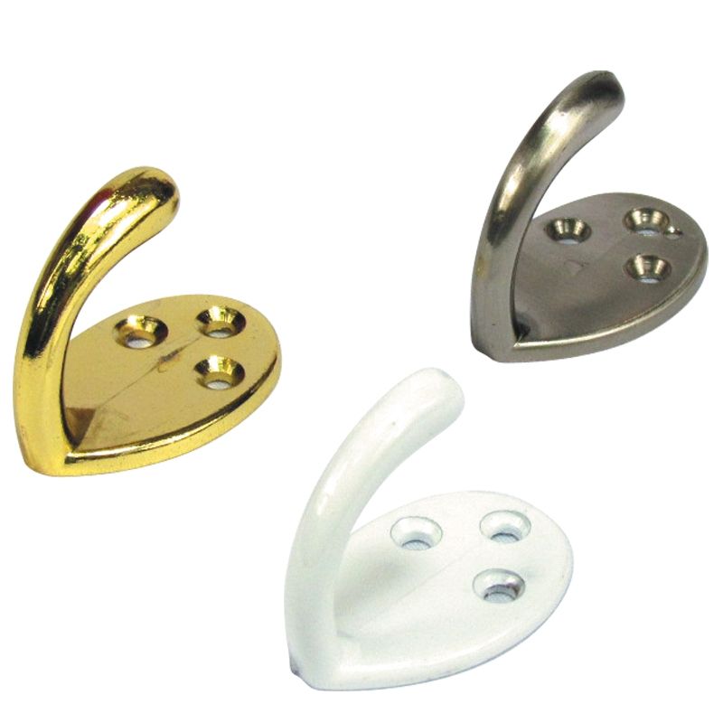 Double Coat Hook/ Single Coat Hook / Gold plated/ Chrome Plated / SS / White Single And Double Coat Hook