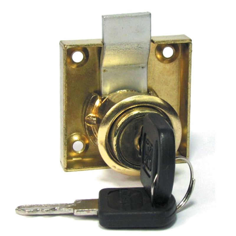 Drawer Lock / Chrome plated and Brass Plated 20mm 30 mm 22mm Drawer Lock Double Turn / Drawer Lock for Furniture