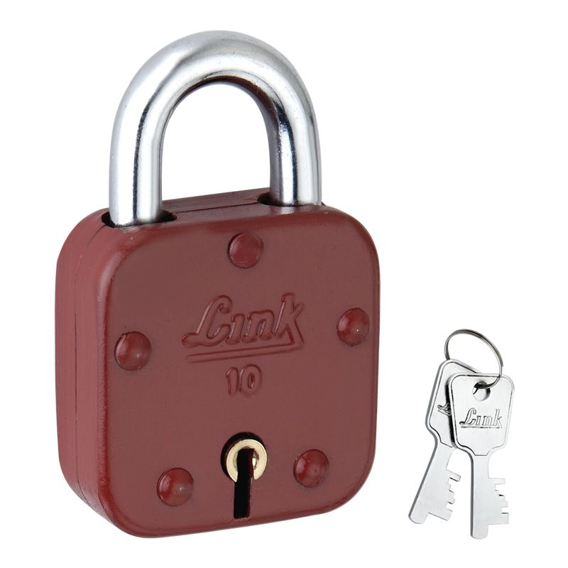 Steel/Iron Color Pad lock / Black, Blue, Brown, Green Color lock / Lock with 2 Keys / link brand Pad lock