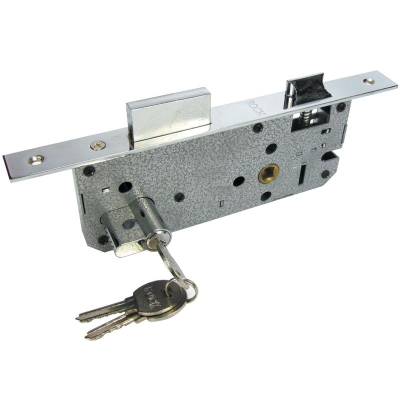 LOCK BODY FOR WOODEN DOORS / LOCK BODY 60 MM CYLINDER SS AND BRASS FINISH / LOCK BODY 70 MM CYLINDER (ROCK) BRASS PLATED