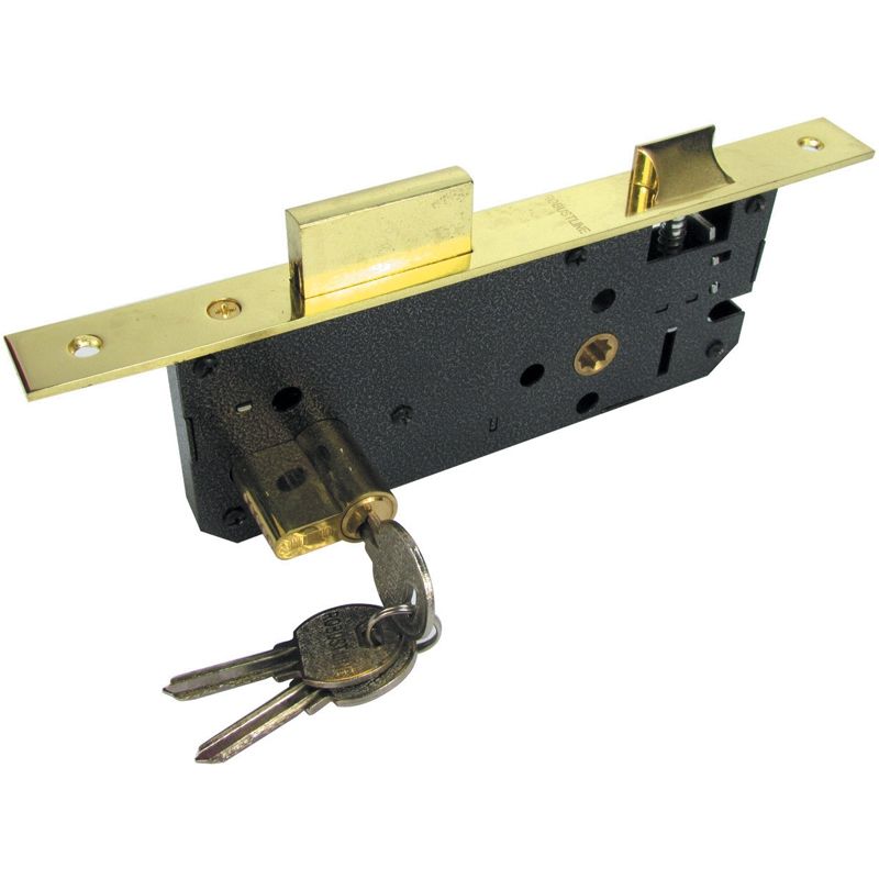 LOCK BODY FOR WOODEN DOORS / LOCK BODY 60 MM CYLINDER SS AND BRASS FINISH / LOCK BODY 70 MM CYLINDER (ROCK) BRASS PLATED