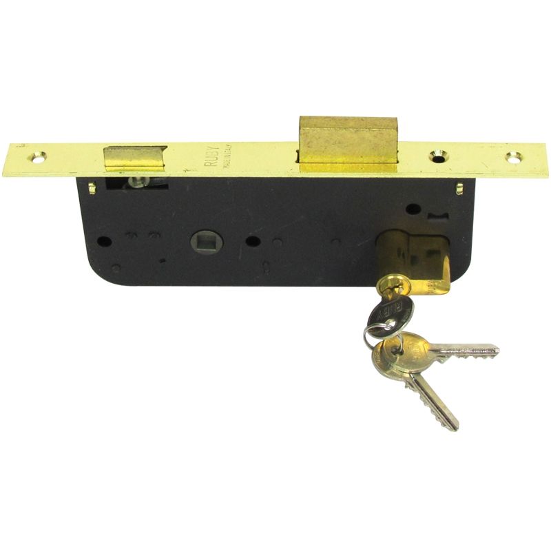 LOCK BODY FOR WOODEN DOORS / LOCK BODY 60 MM CYLINDER SS AND BRASS FINISH / LOCK BODY 70 MM CYLINDER (ROCK) BRASS PLATED