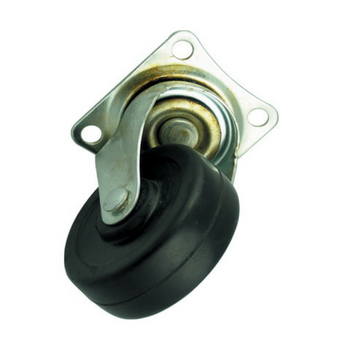 Rubber Caster Wheels / Nylon Caster Wheel / Rubber Fix Plate Caster Wheels / Caster Wheel / Rubber With Plate And Brake