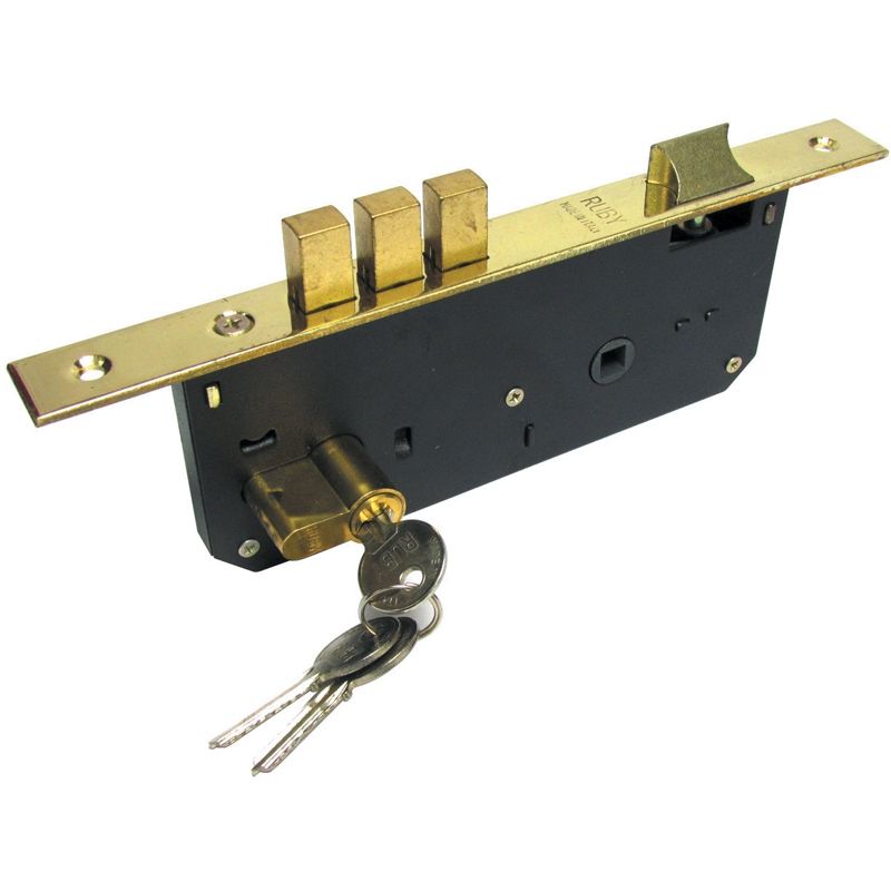 LOCK BODY FOR WOODEN DOORS / 60 MM CYLINDER, 3 SQUARE ROD / 3 SQUARE ROD, WITHOUT CYLINDER /60 MM CYLINDER, BEARING LOCK BODY