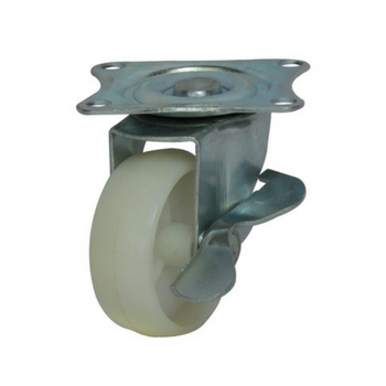 Rubber Caster Wheels / Nylon Caster Wheel / Rubber Fix Plate Caster Wheels / Caster Wheel / Rubber With Plate And Brake