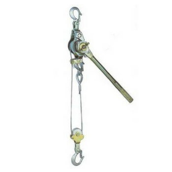 Durable Aluminum Wire Rope Ratchet Puller/Wire Rope Manual Hand Puller With Single Gear And Two Hooks,Manual Hand Winch