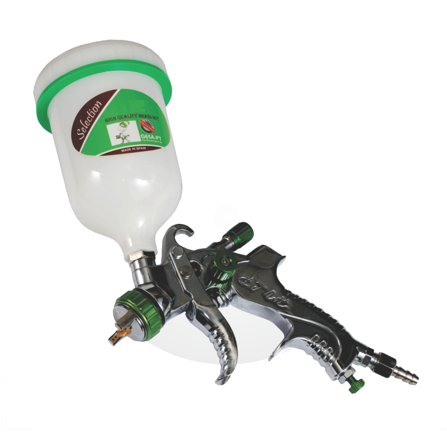 Chrome Plated HVLP Spray Gun With Upper Nylon Cup/ Chrome Plated Compact Spray Gun With Lower Steel cup Spain Modal