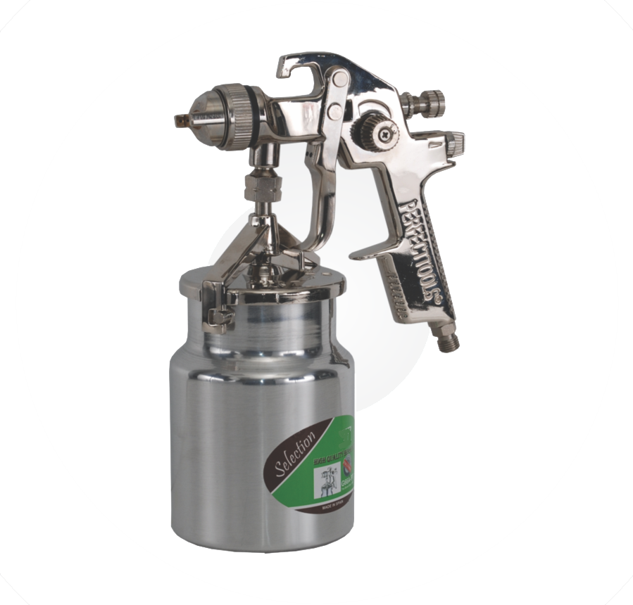 Chrome Plated HVLP Spray Gun With Upper Nylon Cup/ Chrome Plated Compact Spray Gun With Lower Steel cup Spain Modal