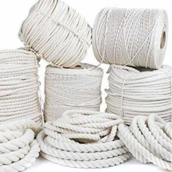 COTTON ROPE BRAIDED AND TWISTED / 16 STANDARD COTTON ROPE / 3 STANDARD COTTON ROPE / COTTON TWINE