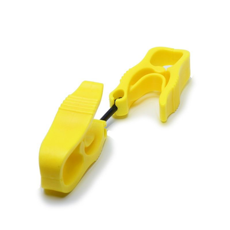 SAFETY GLOVE HOLDER CLIP / REDUCE HAND INJURIES PLASTIC GLOVE GUARD / INDUSTRIAL SAFETY GLOVE CLIPS FOR WORKER SAFETY