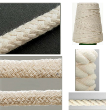 COTTON ROPE BRAIDED AND TWISTED / 16 STANDARD COTTON ROPE / 3 STANDARD COTTON ROPE / COTTON TWINE