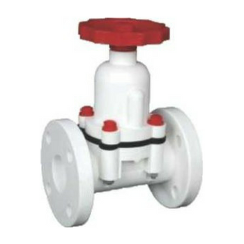 POLYPROPYLENE DIAPHRAGM VALVE / POLYPROPYLENE VALVE / BODY POLYPROPYLENE / TRIM CARBON STEEL / 15 MM TO 150MM